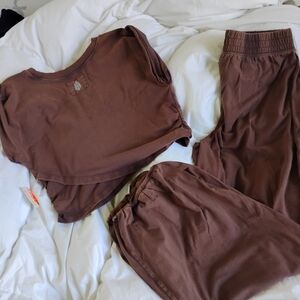 Casual Brown Women's Jogger Set By FP Movement